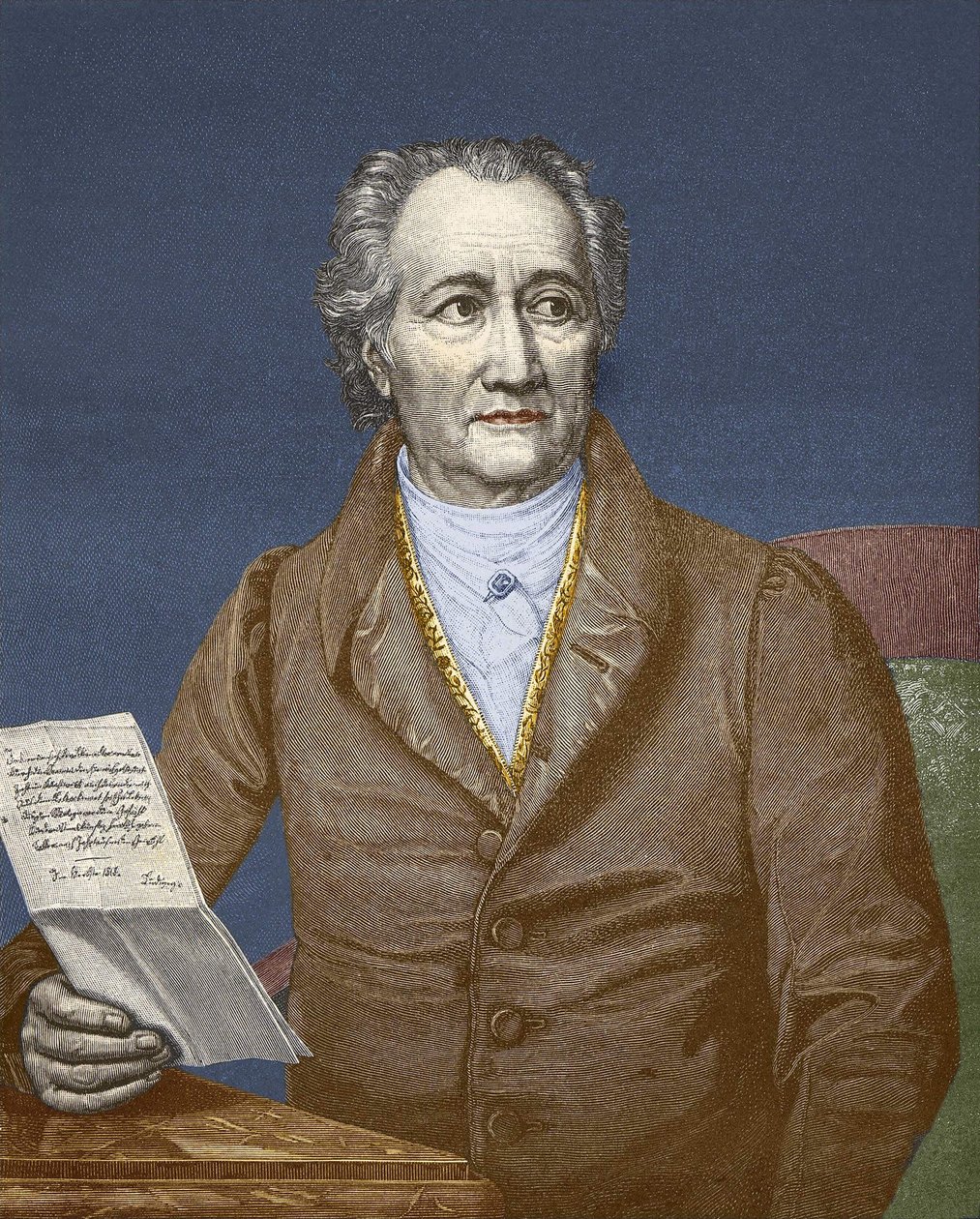 Wolfgang Goethe (1749 - 1832). autorstwa Unknown artist