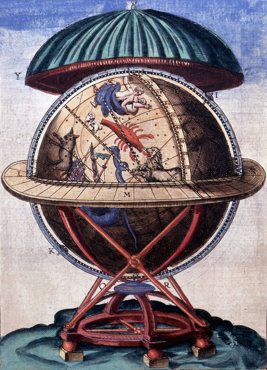 Sfera zodiakalna. Rytownictwo. XVII wiek. BN, Paryż. autorstwa Unknown artist