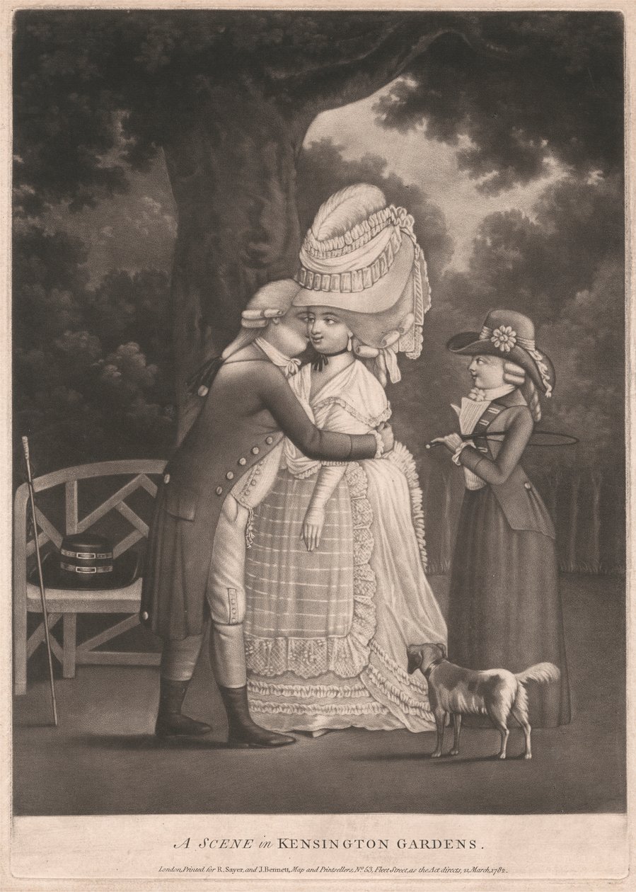 Scena w ogrodach Kensington autorstwa Unknown artist