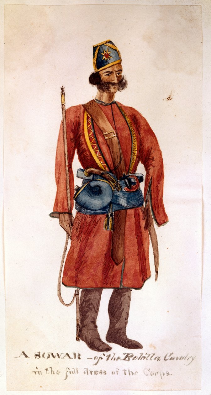 Sowar kawalerii Rohilla autorstwa Unknown artist