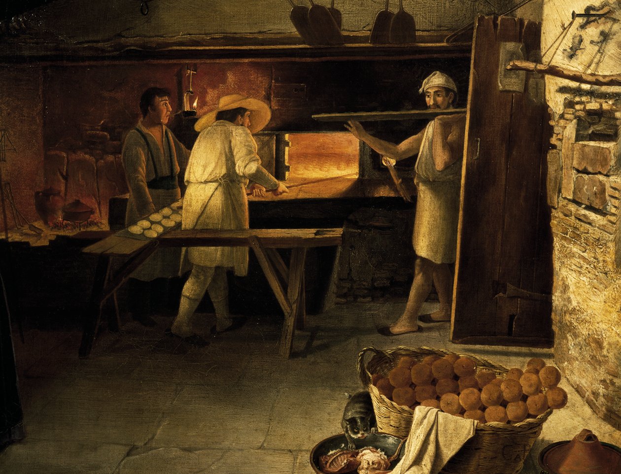 Piekarze przy pracy, malowanie anonimowych autorstwa Unknown artist