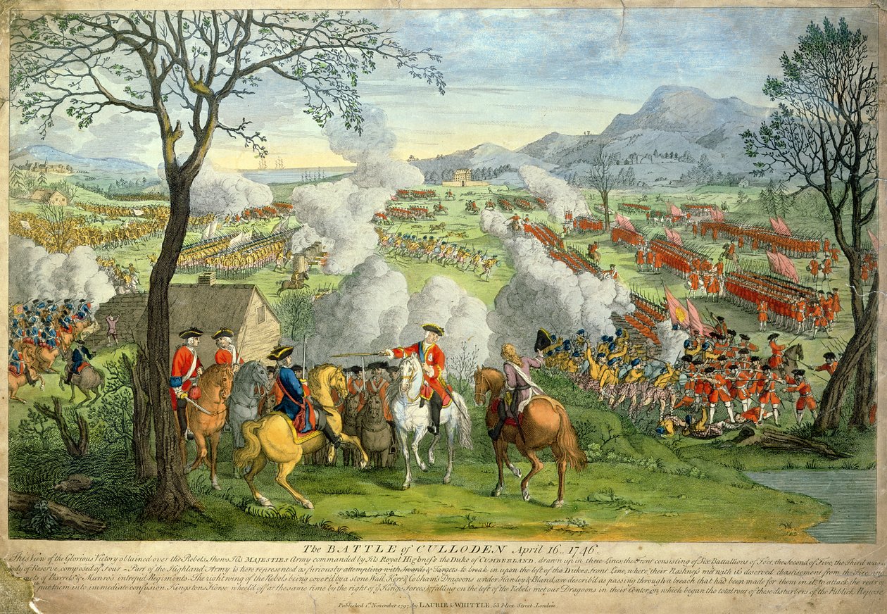 Bitwa pod Culloden autorstwa Unknown artist