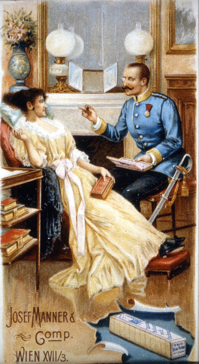 Reklama czekolady „Josef Manner & Gomp, Wiedeń””. autorstwa Unknown artist