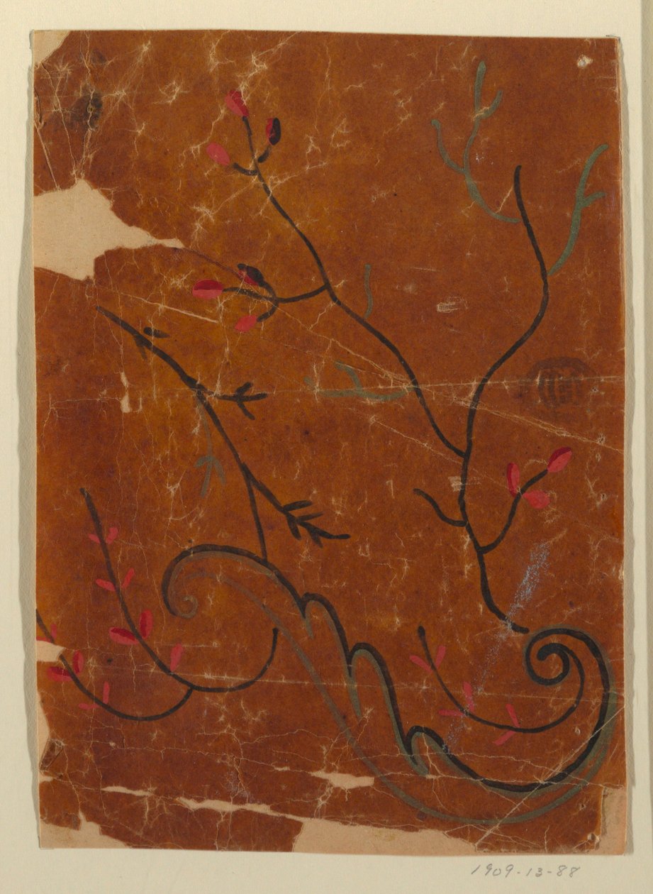 Projekt tkaniny, fragment autorstwa Unknown artist