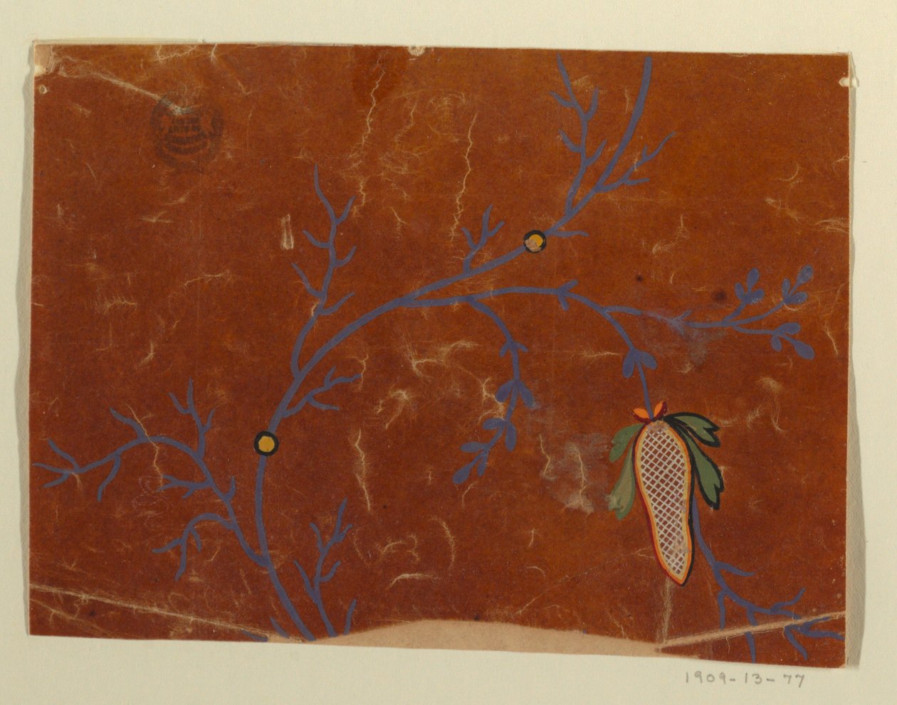 Projekt tkaniny, fragment autorstwa Unknown artist