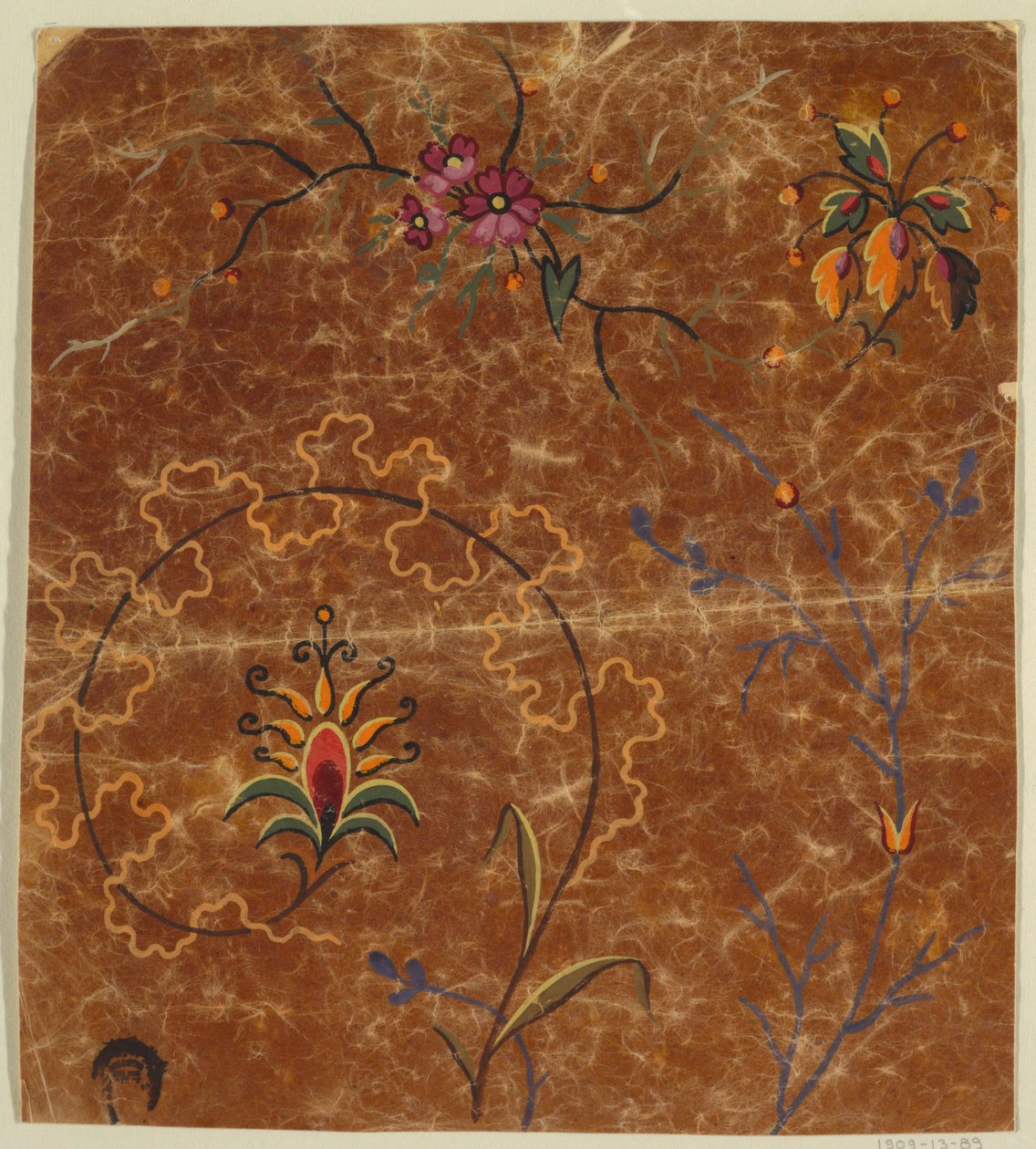 Projekt tkaniny, fragment autorstwa Unknown artist