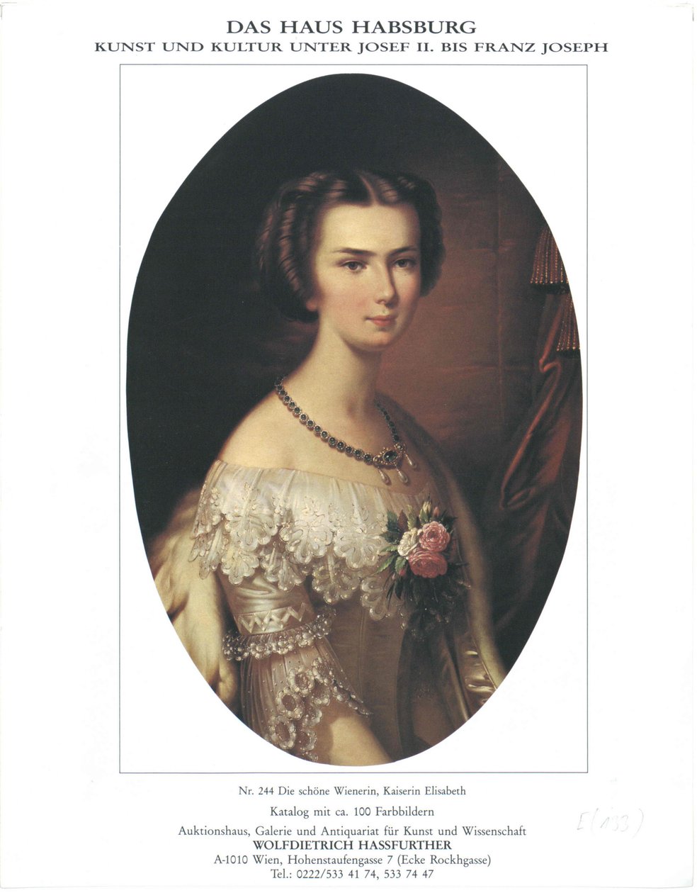 Cesarzowa Austrii Elżbieta autorstwa Unknown artist
