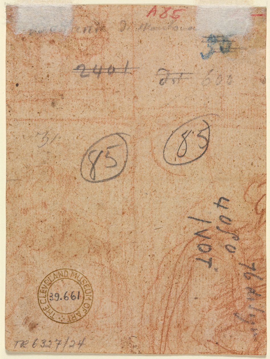 Fragment dwóch postaci (verso) autorstwa Unknown artist