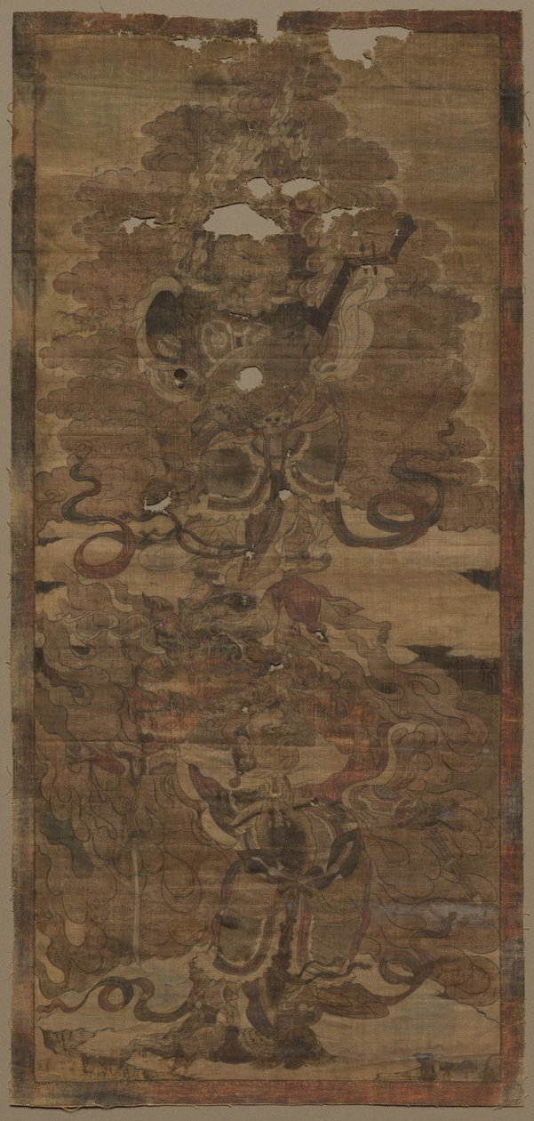 Królowie Strażnicy: Dhritarashtra i Virupaksha autorstwa Unknown artist