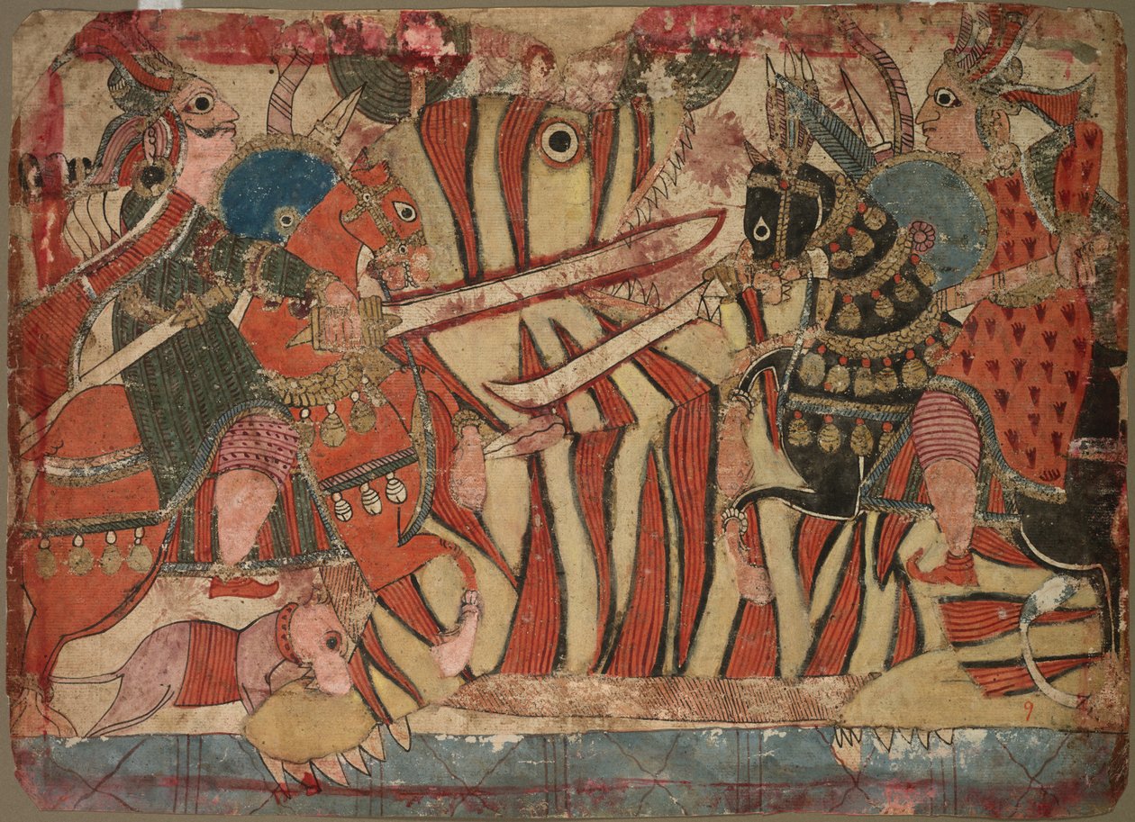 Ilustracja Mahabharaty autorstwa Unknown artist