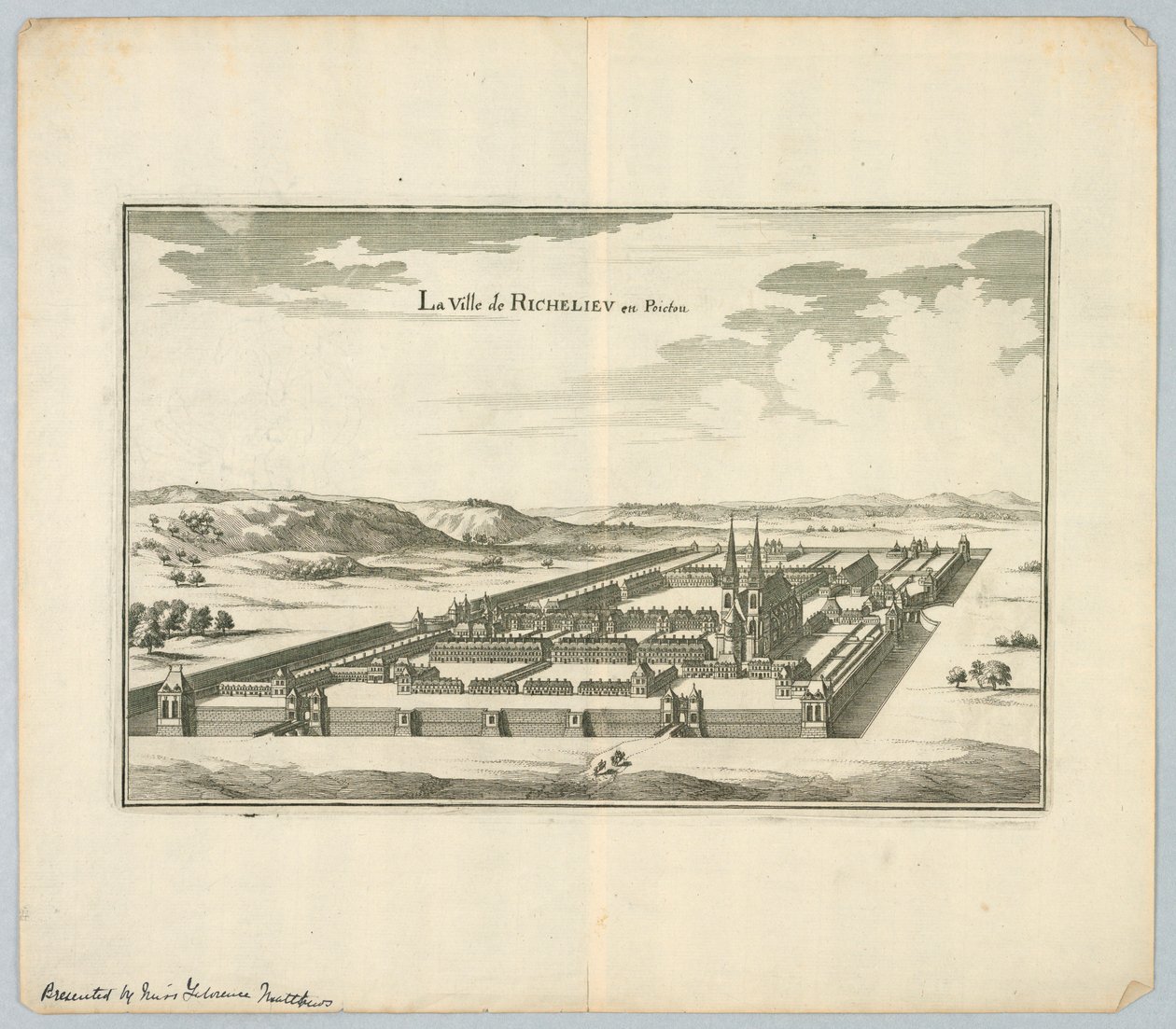 Miasto Richelieu w Poictou autorstwa Unknown artist