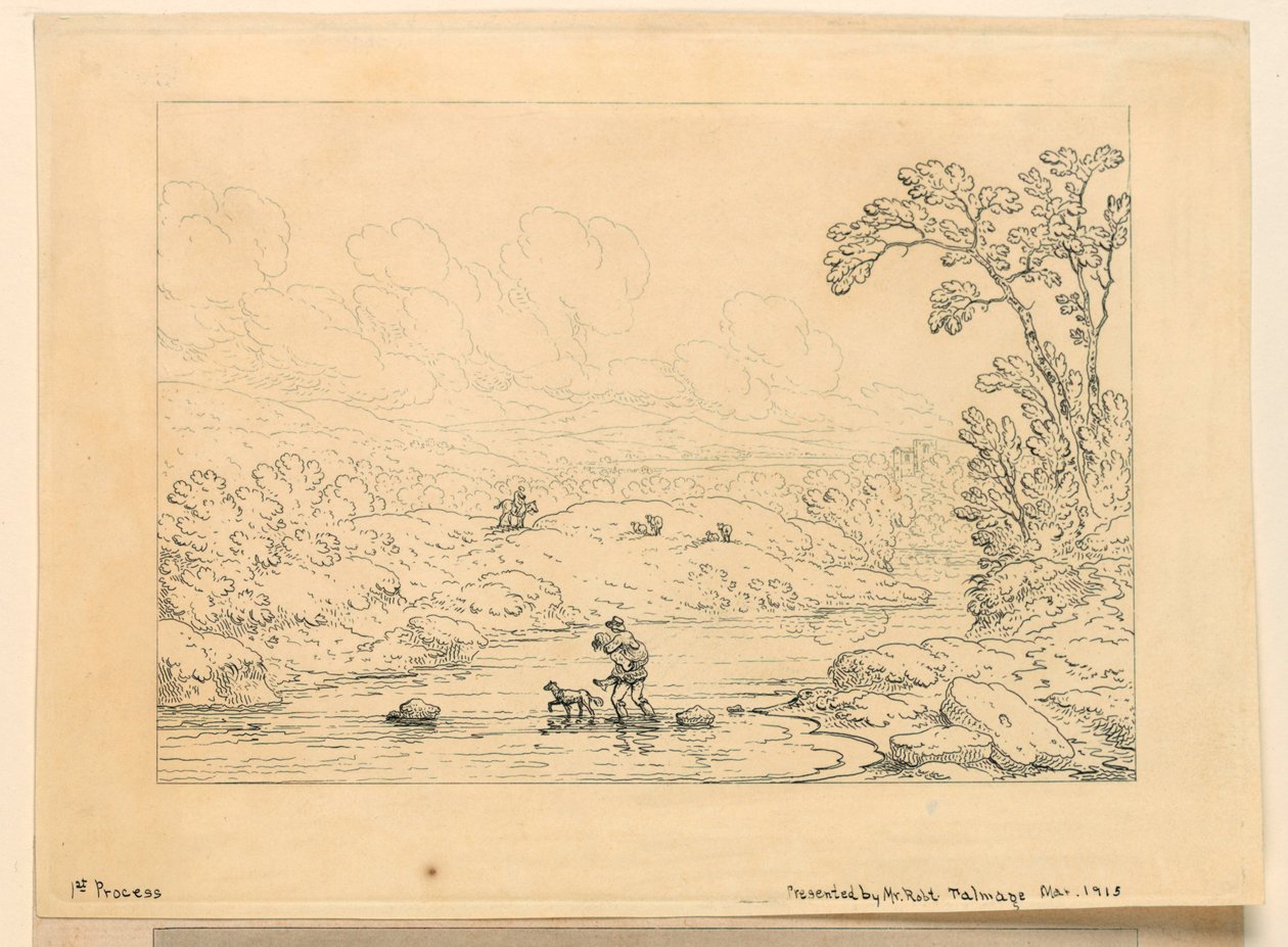 Scena duszpasterska, proces I autorstwa Unknown artist