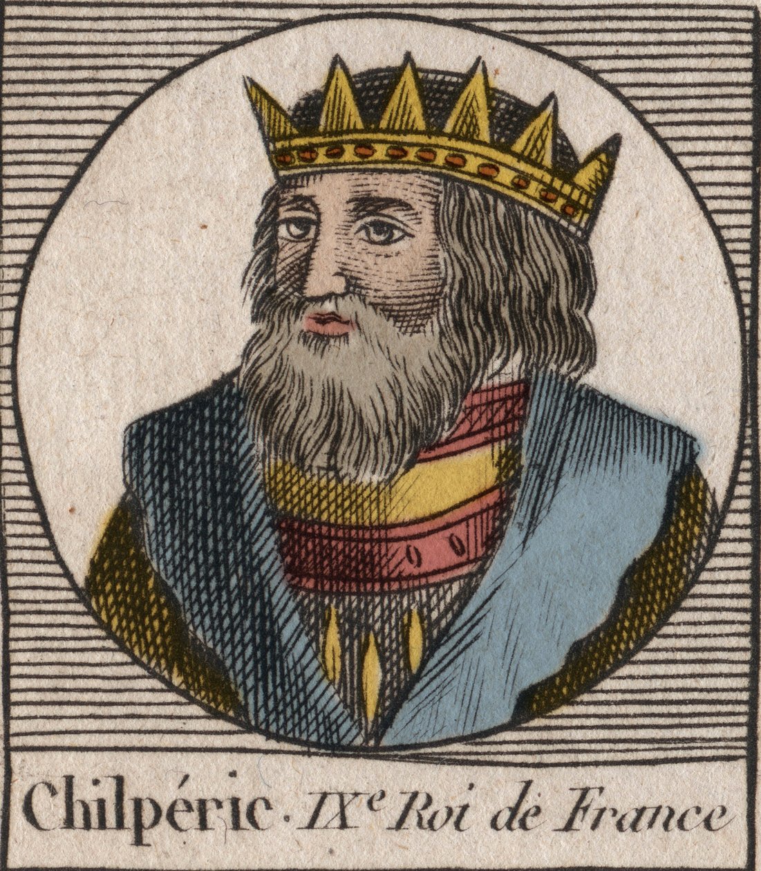 Portret Chilperyka I autorstwa Unknown artist