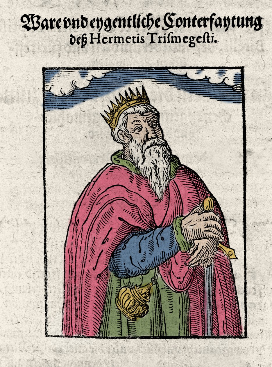 Portret Hermesa Trimegiste (Trismegistus), astrologa, autorstwa Unknown artist