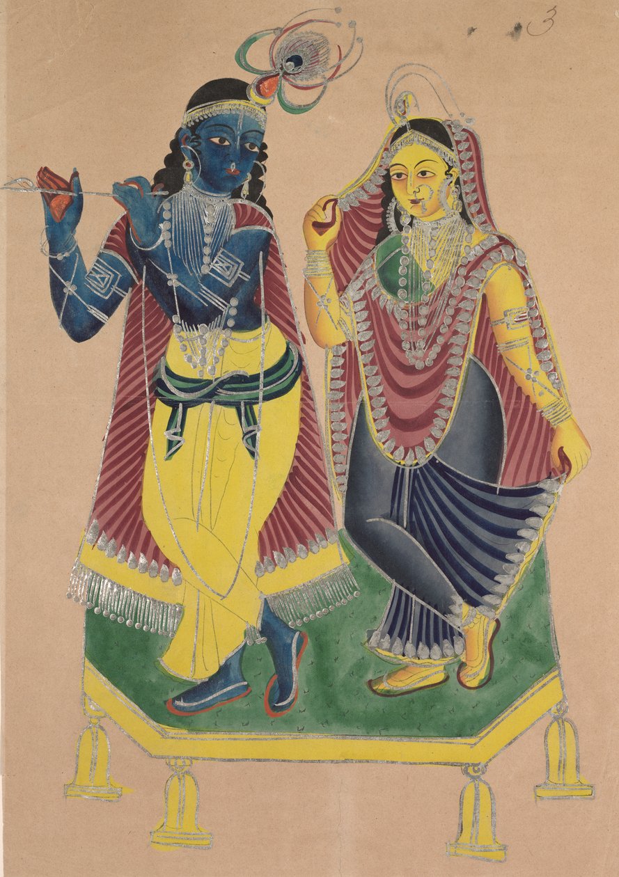 Radha i Kryszna autorstwa Unknown artist