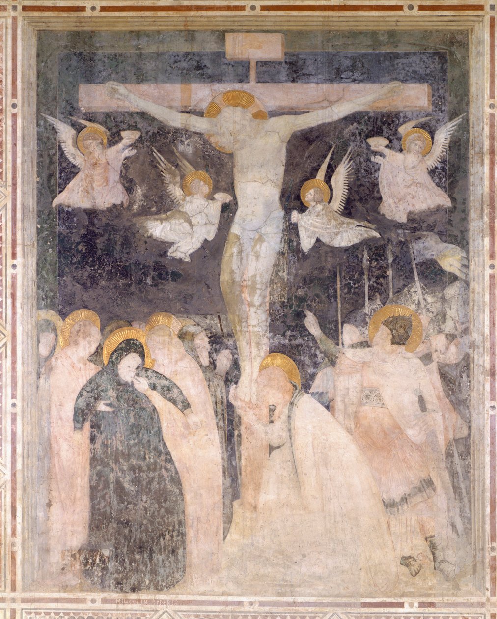 Scena ukrzyżowania, opactwo Pomposa, Włochy autorstwa Unknown artist