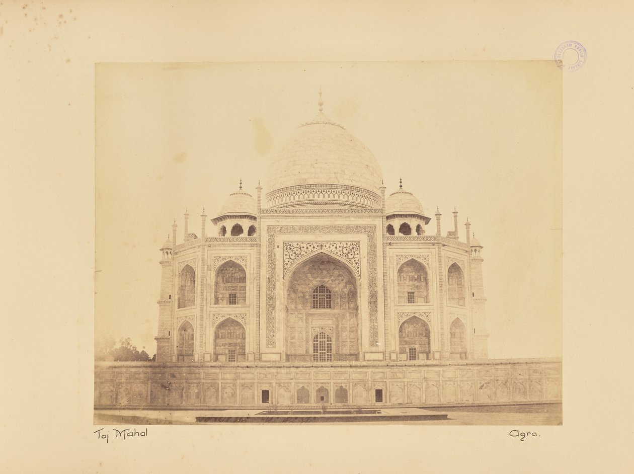 Taj Mahal. Agra autorstwa Unknown artist