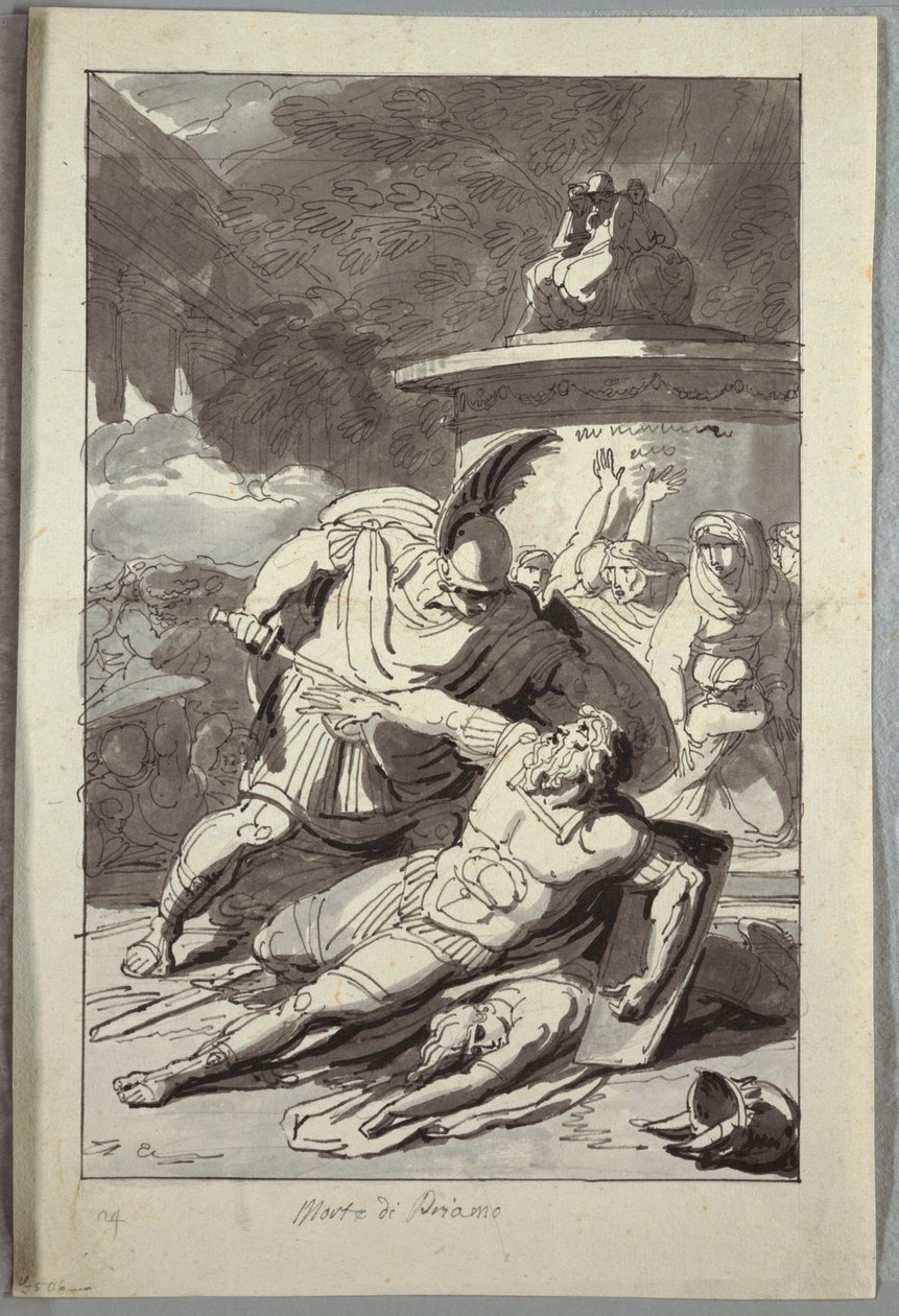 Śmierć Priamusa autorstwa Unknown artist