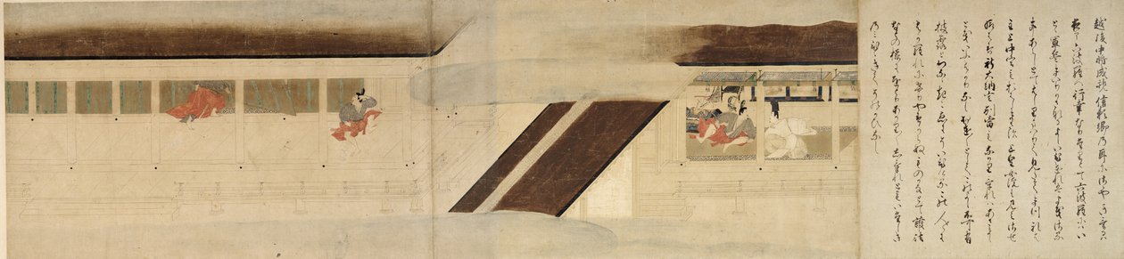 Zwój obrazu „Opowieść pokoju” (Zwój Rokuhary) autorstwa Unknown artist artist