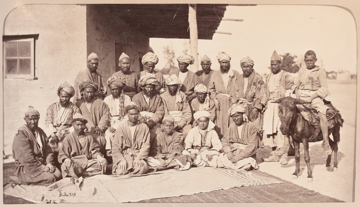 Durbar Majdan i Logar Chiefs, Kabul autorstwa Unknown photographer