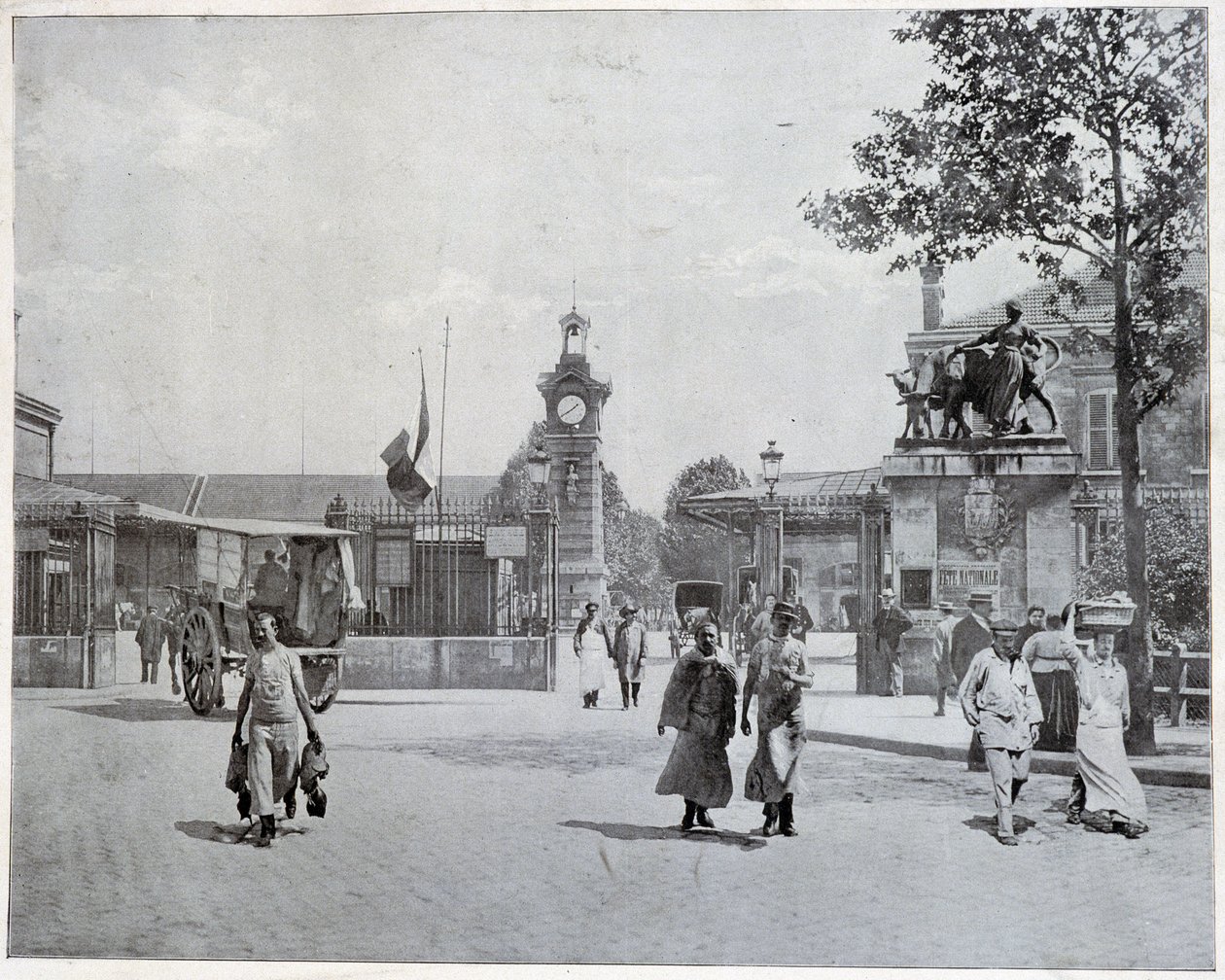 Wejście do rzeźni La Villette autorstwa Unknown photographer