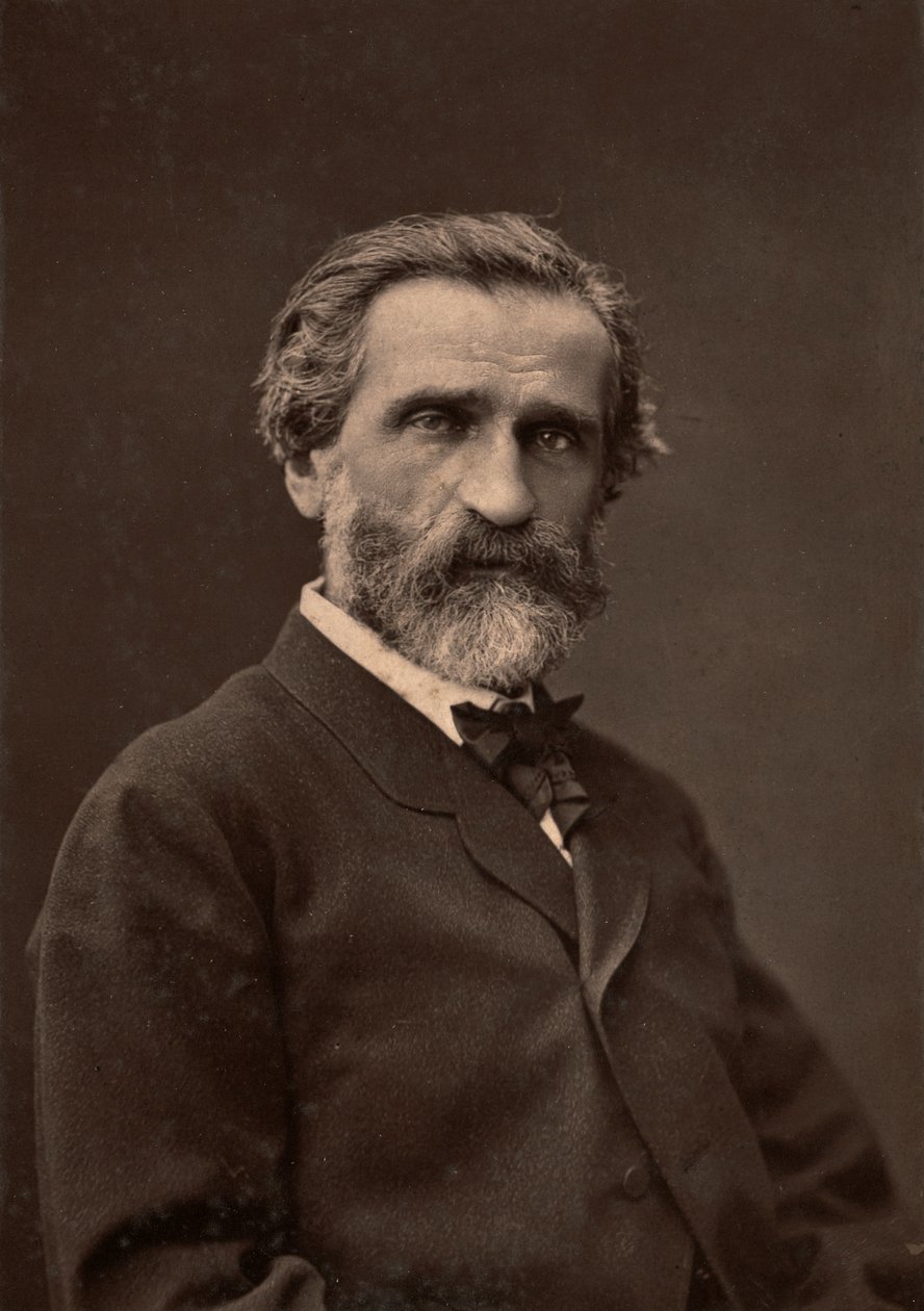 Portret Giuseppe Verdiego, słynnego kompozytora. autorstwa Unknown photographer