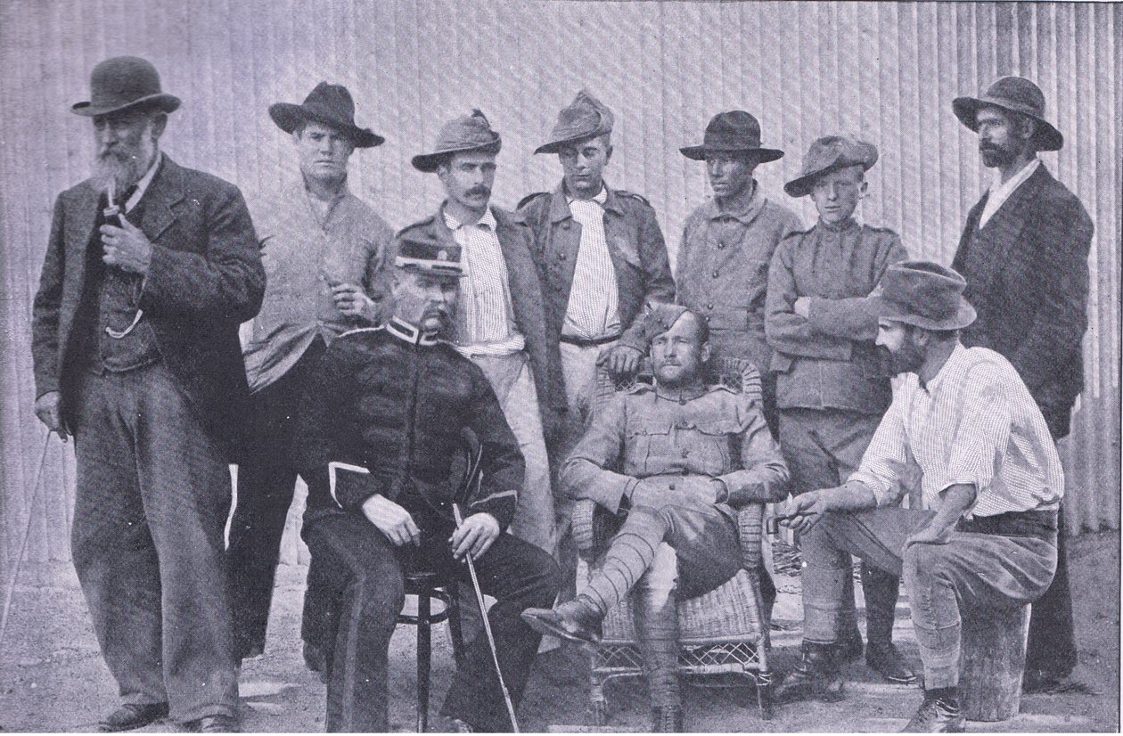 Więźniowie w więzieniu Pietersburg Gaol, Boże Narodzenie autorstwa Unknown photographer
