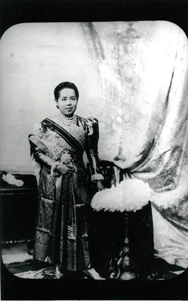 Królowa Saovabha Phongsri, ok. 1880 (zdjęcie czarno-białe) autorstwa Unknown photographer