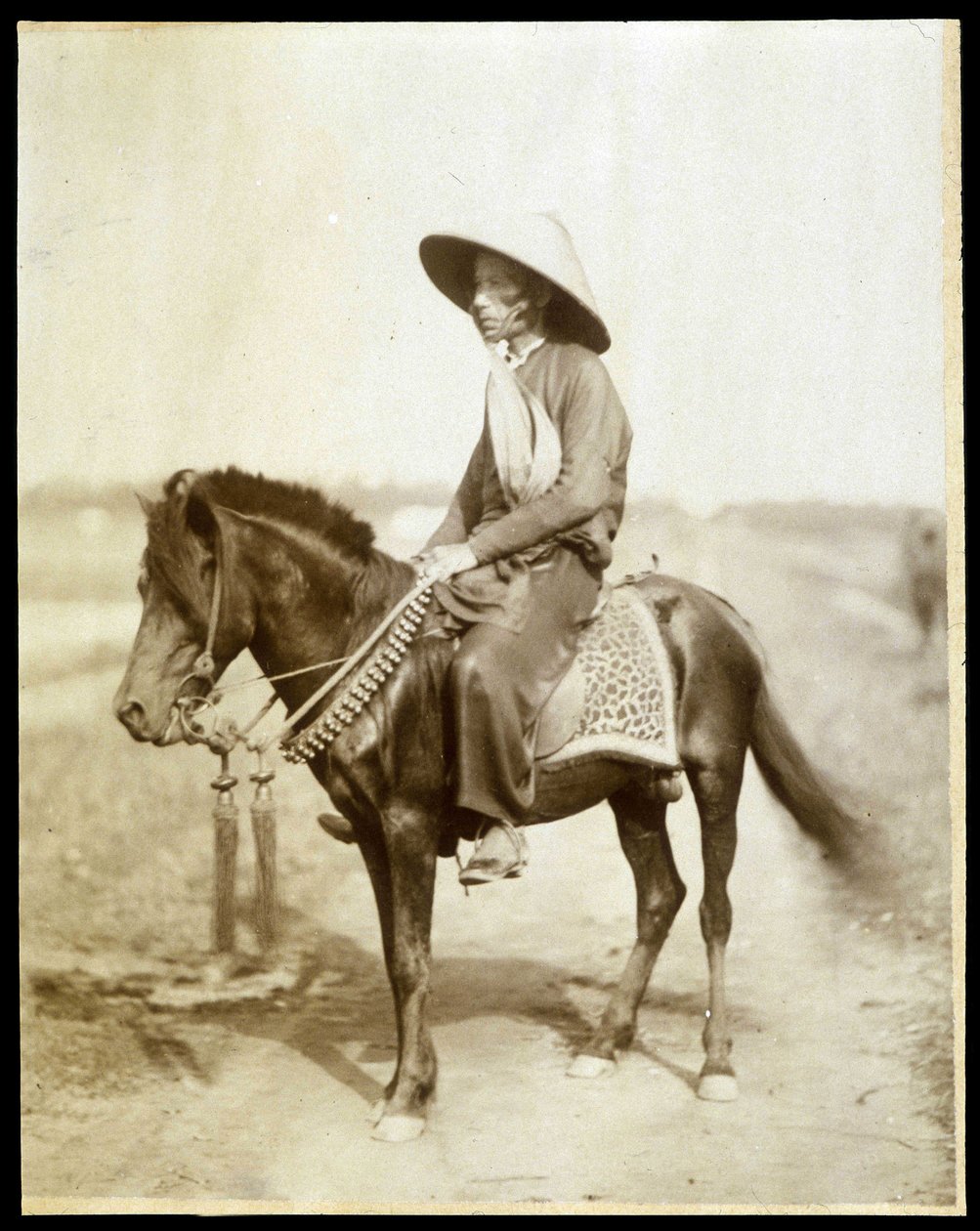Jeździec wietnamski, koniec XIX wieku. autorstwa Unknown photographer