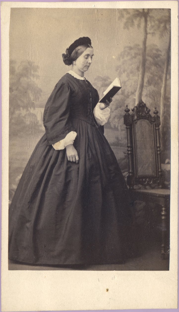 Kobieta z książką, ok. 1860 r. (zdjęcie) autorstwa Unknown photographer