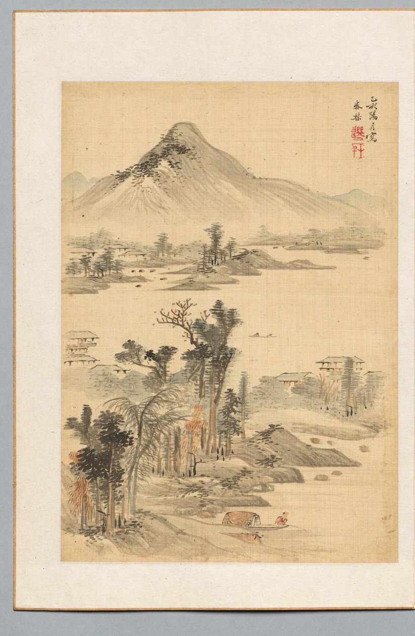 Krajobraz, 1815. autorstwa Uragami Shunkin