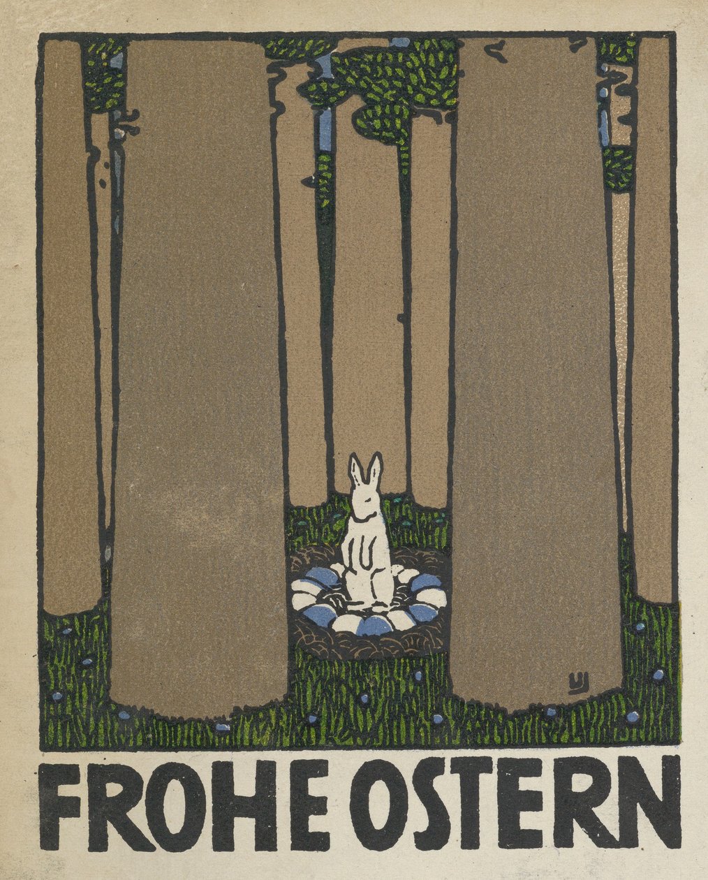 Wesołych Świąt Wielkanocnych Wesołych Świąt, 1908. autorstwa Urban Janke