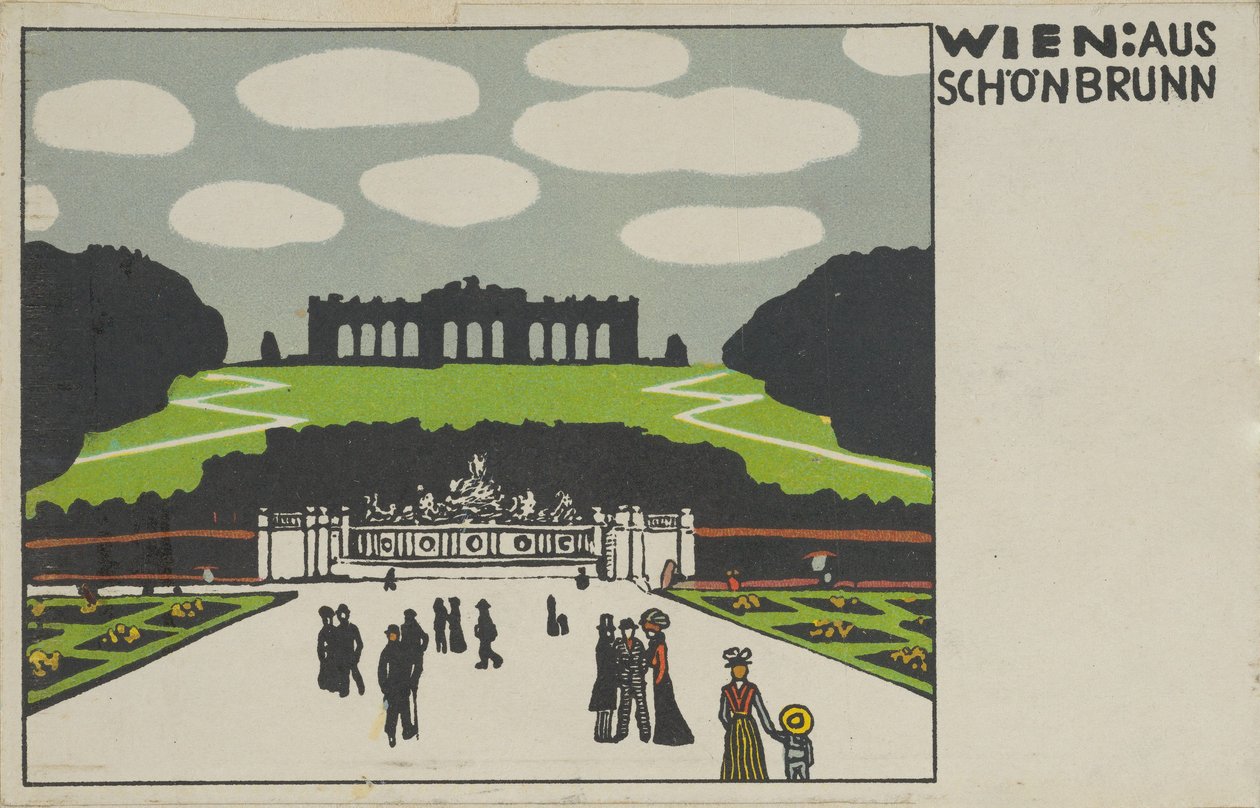 Wiedeń: Od Schönbrunn Wiedeń: Od Schönbrunn, 1908. autorstwa Urban Janke