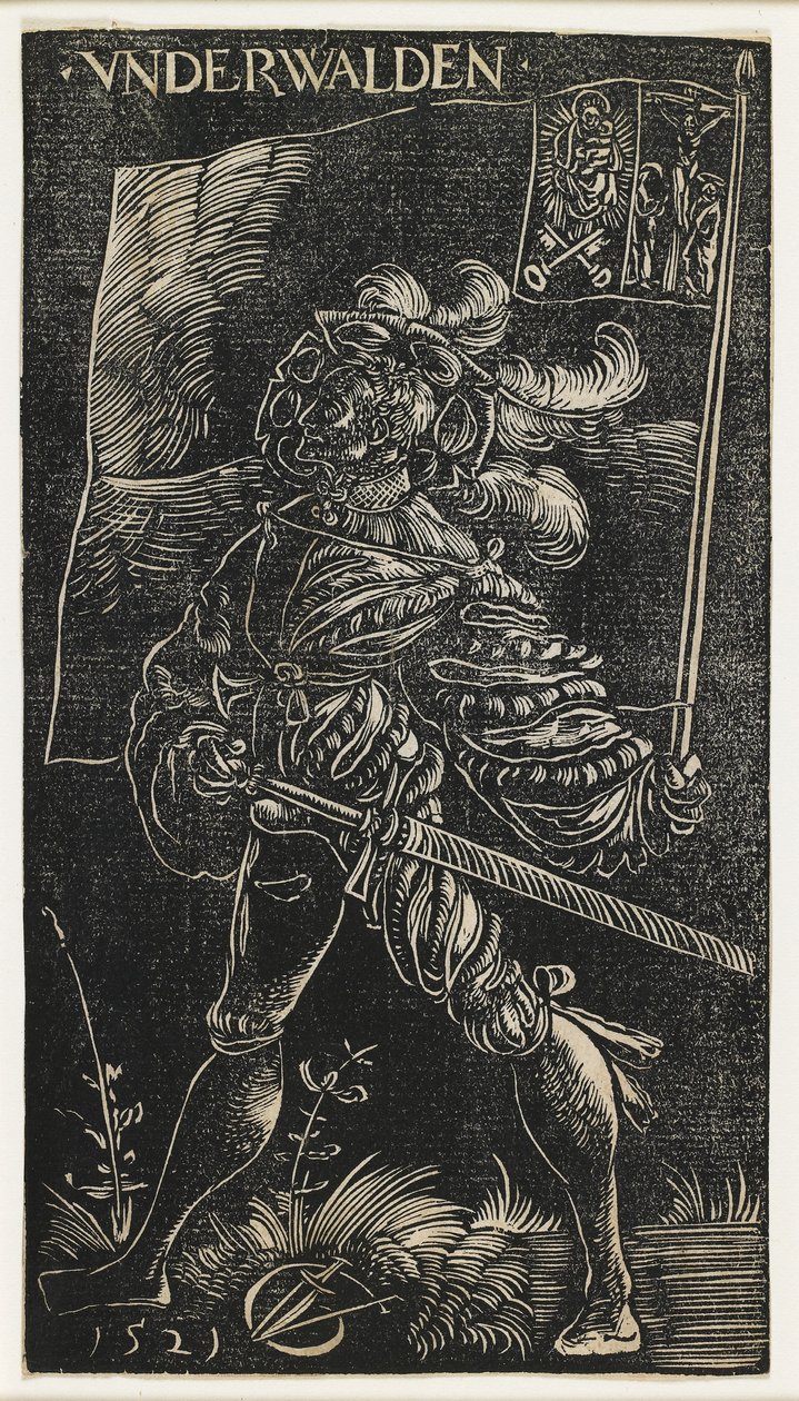 Sztandar Unterwalden, 1521 r. autorstwa Urs Graf