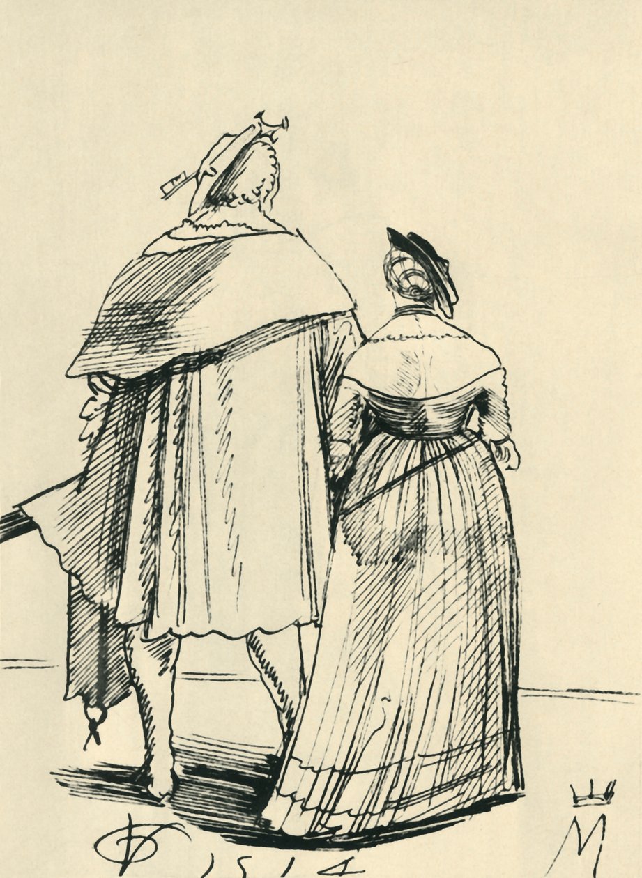 Para na spacerze, 1514, 1943. autorstwa Urs Graf