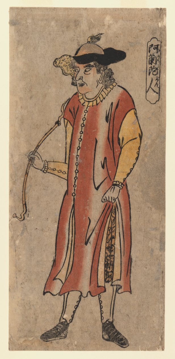 A. Hollander (kolorowy drzeworyt) autorstwa Utagawa Sadahide