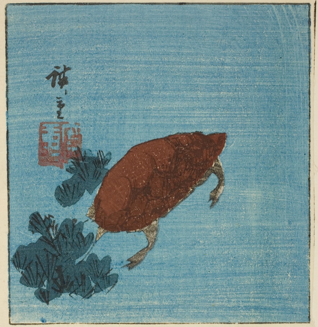 żółw autorstwa Utagawa Hiroshige