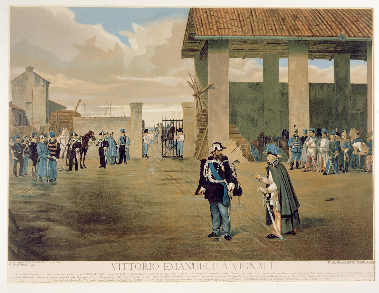 Rozejm z Vignale autorstwa V. Malinverno