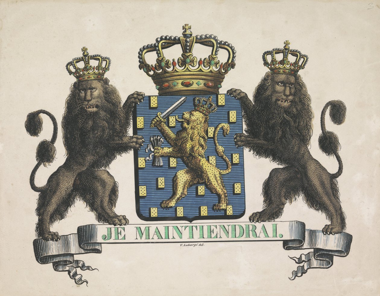 Herb Królestwa Niderlandów, 1815 autorstwa V. Labargé