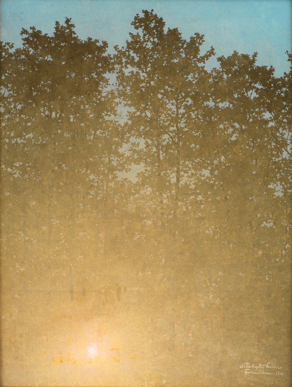 Zachód słońca. Fontainebleau, 1900. autorstwa Valdemar Schønheyder Møller