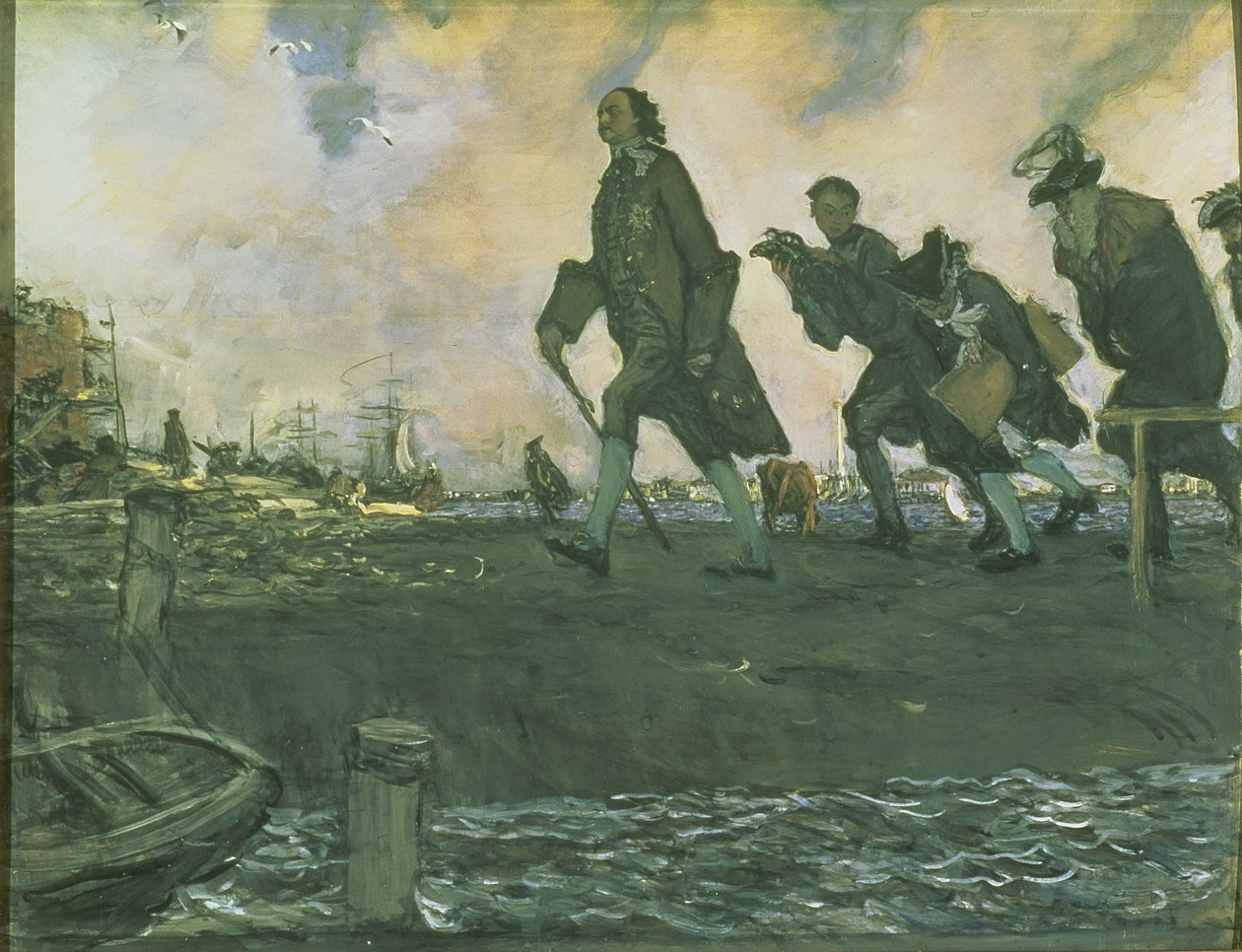 Piotr I Wielki (1672-1725) 1907 (gwasz na karcie) autorstwa Valentin Aleksandrovich Serov