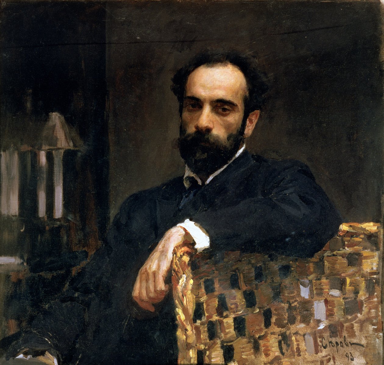 Portret artysty Isaaka Iljicza Lewitana (1860-1900), 1893 autorstwa Valentin Aleksandrovich Serov