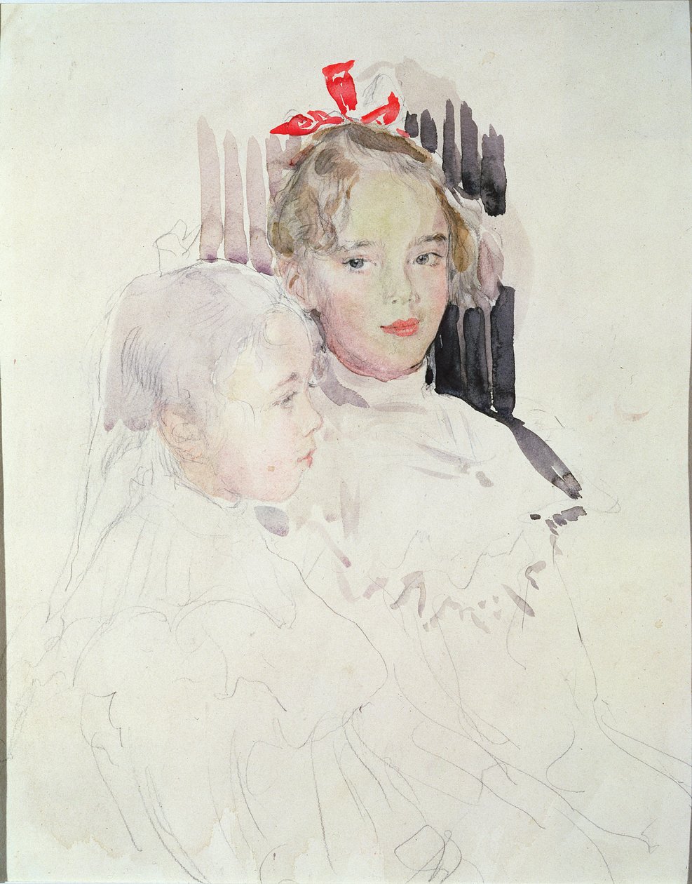 Dzieci Botkinów (wc i ołówek na papierze) autorstwa Valentin Aleksandrovich Serov