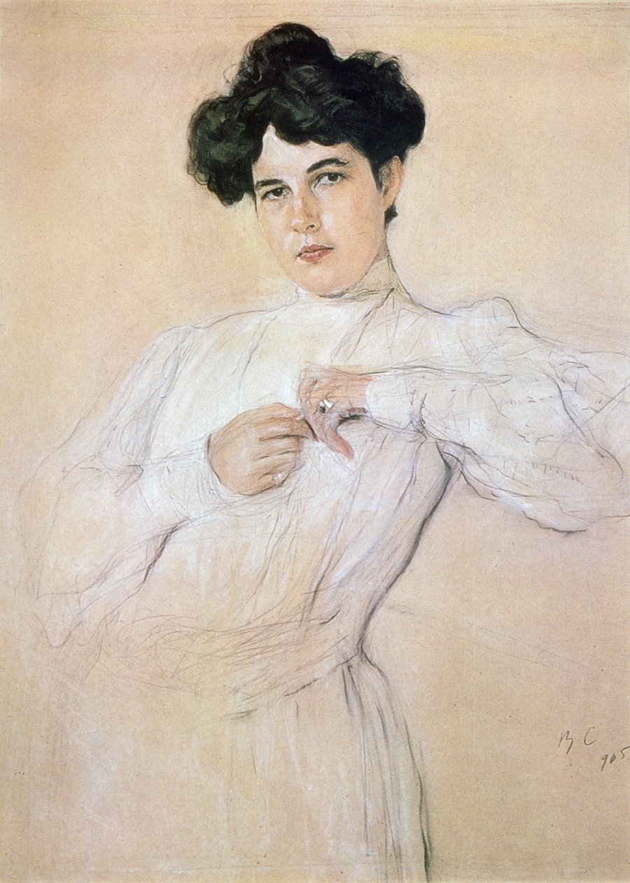 Maria Pawłowna Botkinau autorstwa Valentin Aleksandrovich Serov