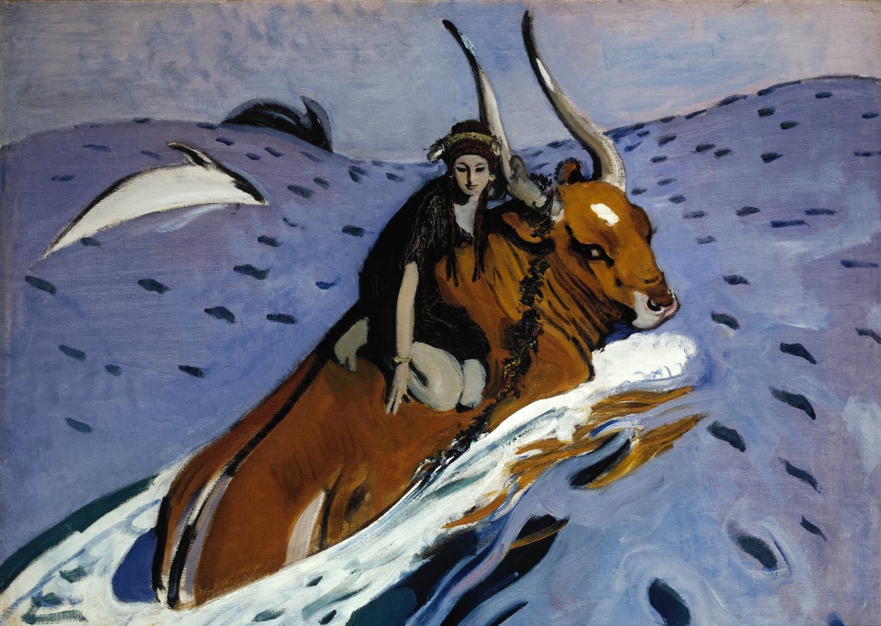 Gwałt Europy, 1910 autorstwa Valentin Aleksandrovich Serov