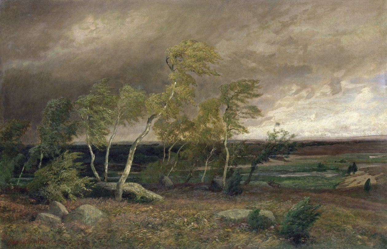 Wrzos podczas burzy, 1896 autorstwa Valentin Ruths