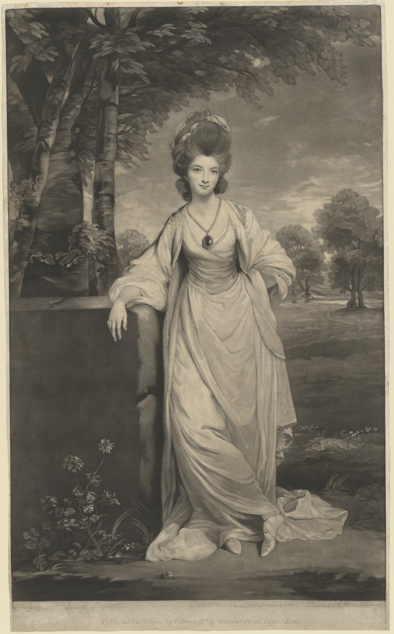Lady Elżbieta Compton, 1781. autorstwa Valentine Green