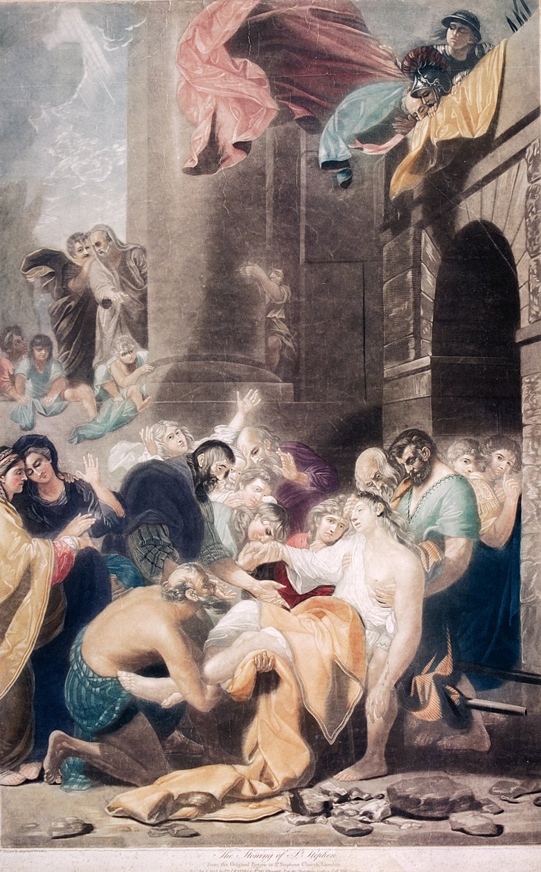 „Ukamienowanie św. Szczepana”, 1801 r. autorstwa Valentine Green