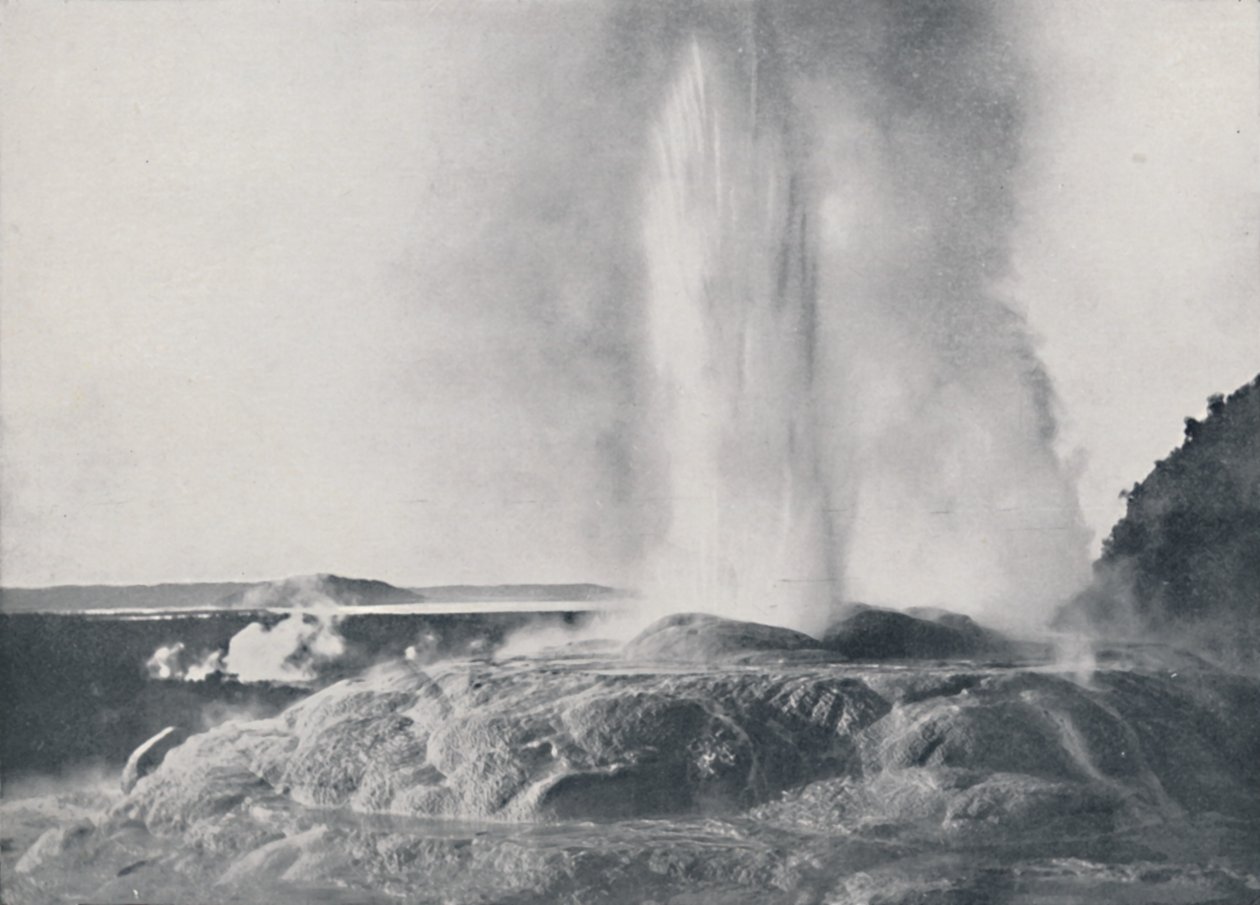 Gejzer, Nowa Zelandia, 1924 autorstwa Valentine and Sons Ltd