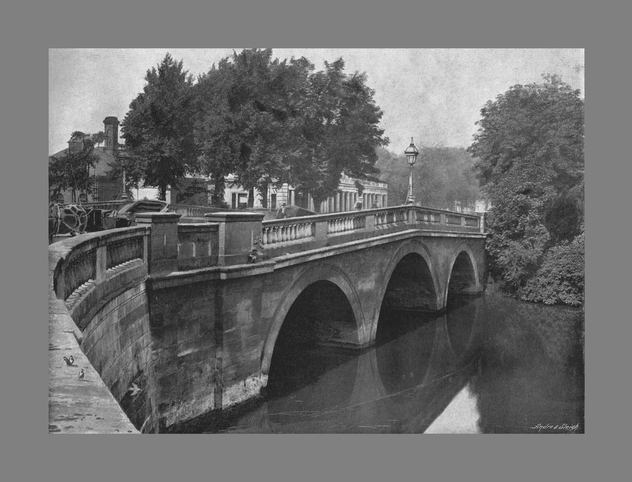 Most Leamington, ok. 1900 autorstwa Valentine and Sons Ltd